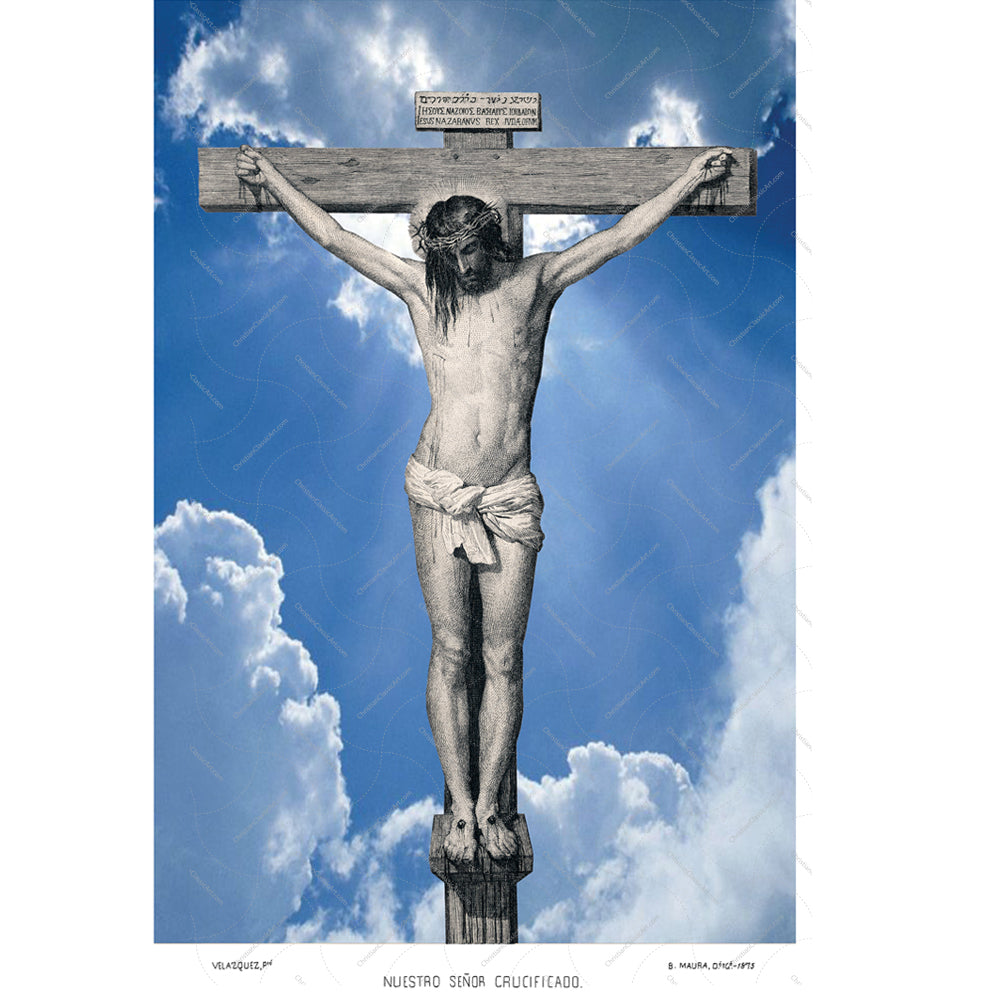 My Jesus Digital Print - Sky Rays Background