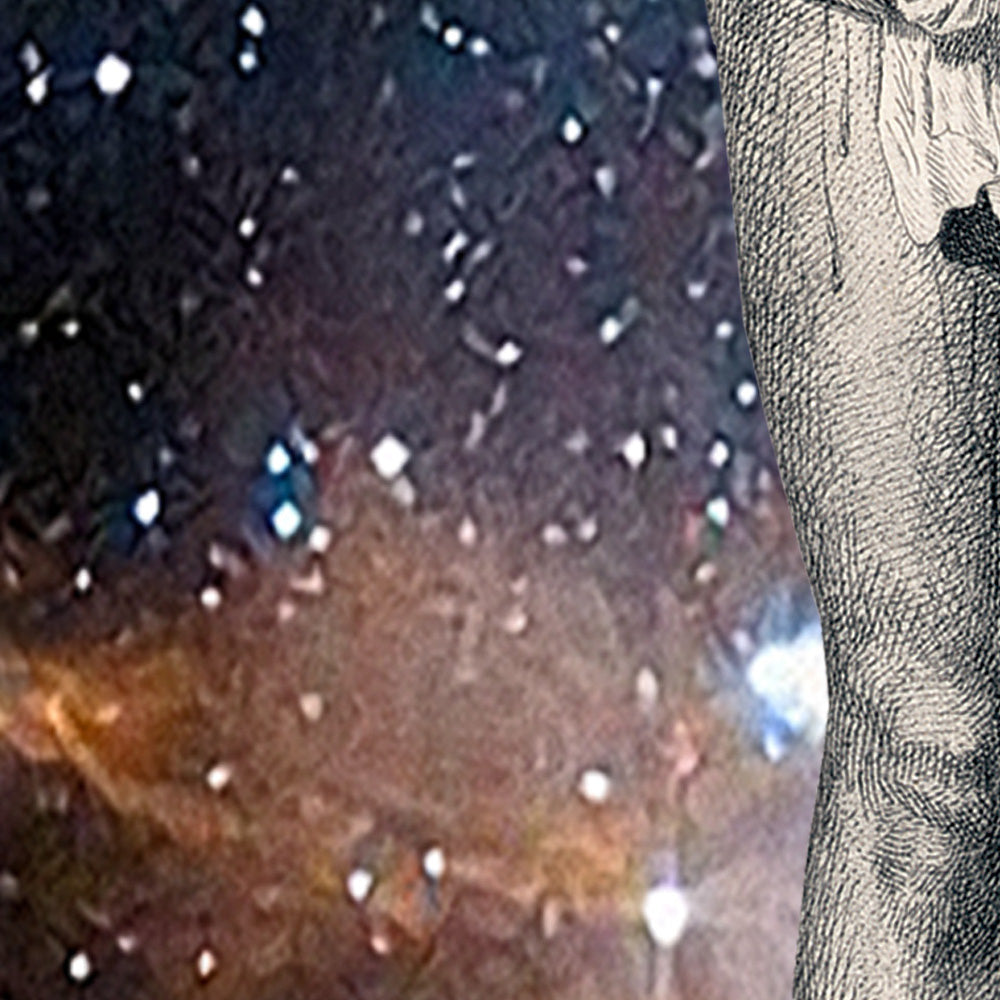 My Jesus Digital Print - Universe & Stars Background