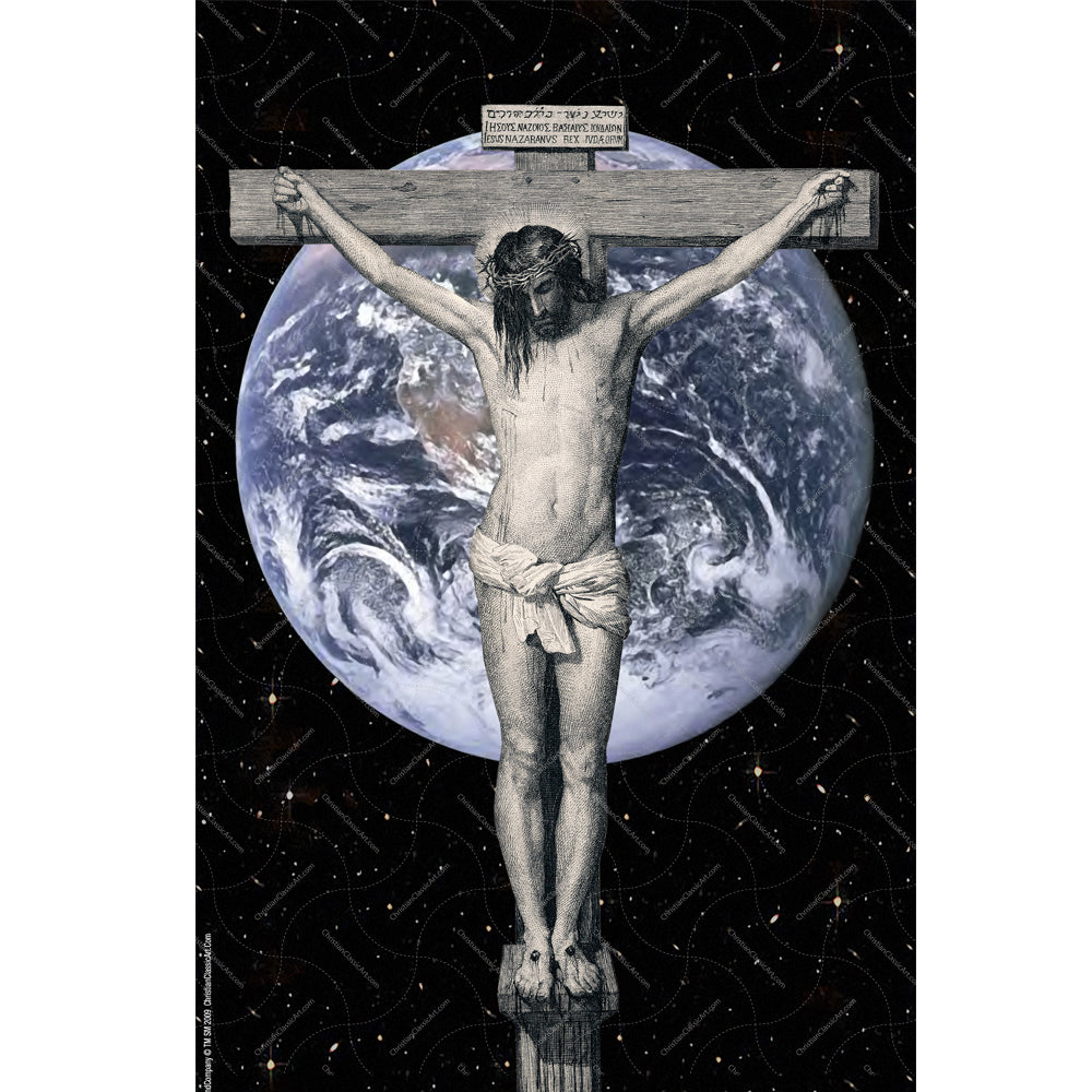 My Jesus Digital Print - Earth World Background