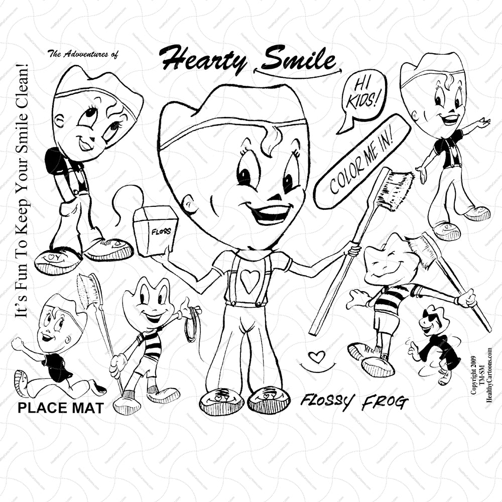 Healthy Cartoons Placemat