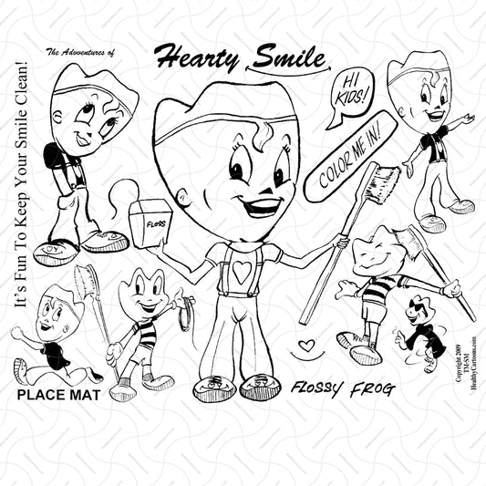 Healthy Cartoons Placemat